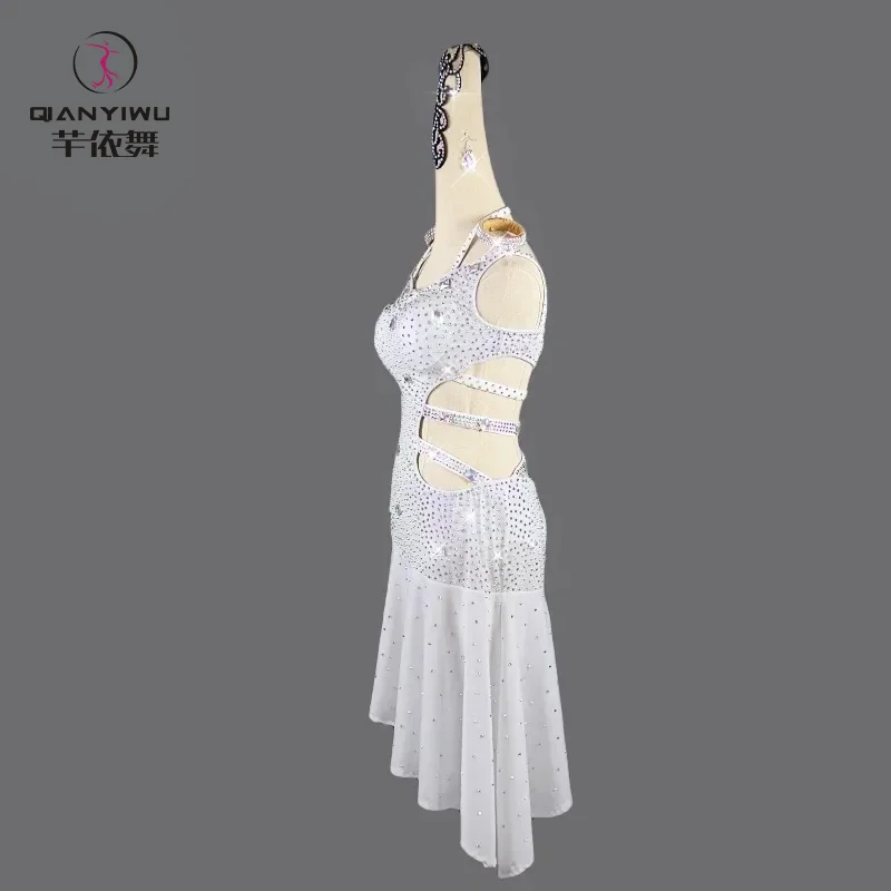 2025 Latin Dance Kleid Frauen Praxis Kleidung Wettbewerb Kostüm Ballsaal Mädchen Party Rock Sport Anzug Leistung Weibliche Bühne