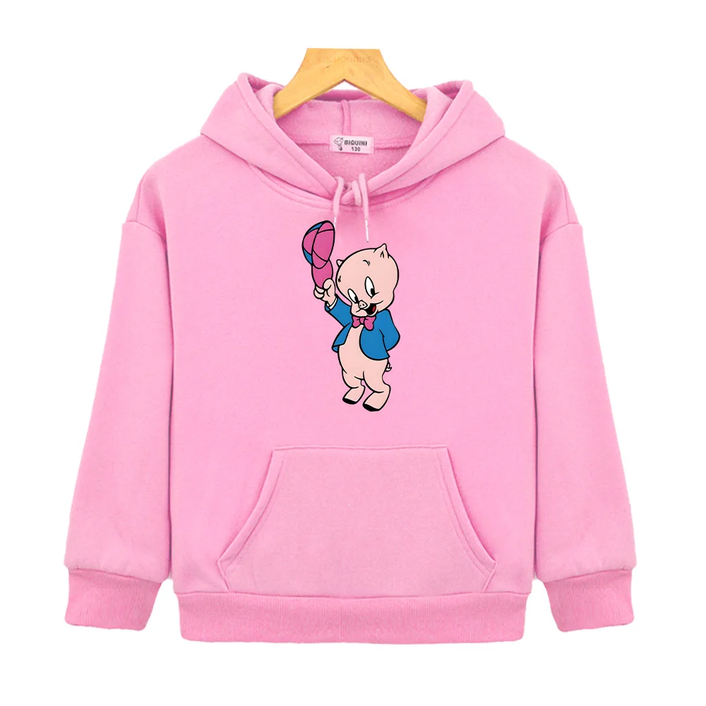 The Day The Earth Blew Up A Looney Tunes  Porky Pig Hoodies Boys Girls Children Sweatshirts Cute Baby Clothing Cartoon Pullovers