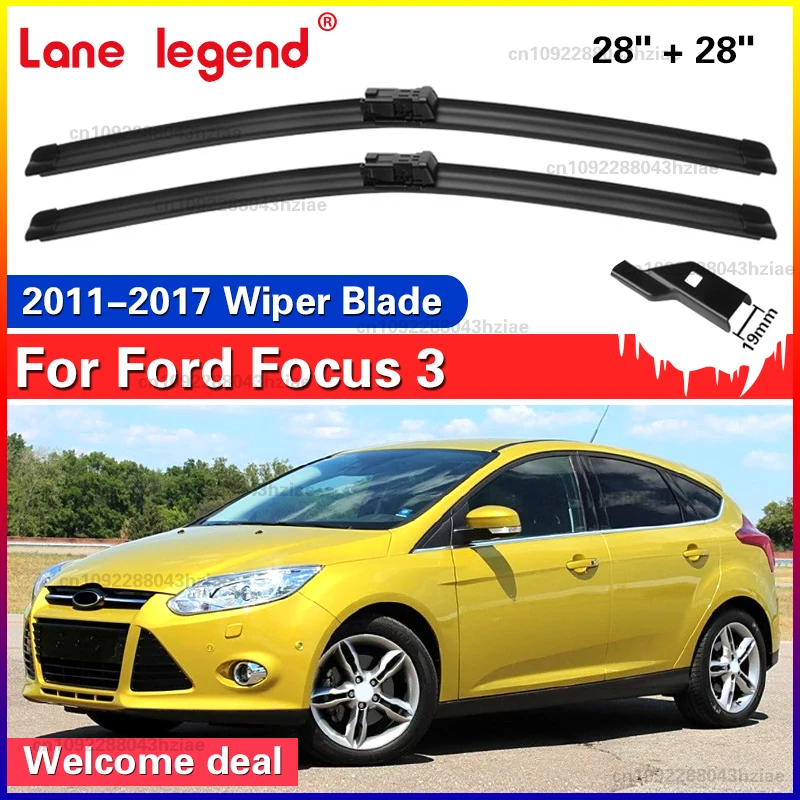 

Windshield Windscreen Front Window 28"+28" Wiper Front Wiper Blades For Ford Focus 3 Hatchback 2011-2017 2012 2013 2014 2015