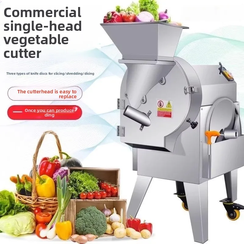 

Fully Automatic Electric Vegetable Cutter for Canteens, Slicing, Shredding, and Dicing Potatoes, Cucumbers, and Radishes