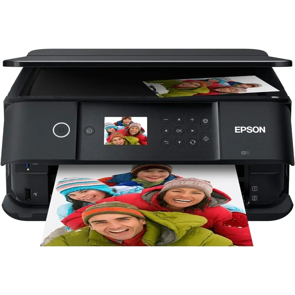 %a para impresora fotográfica inalámbrica en color XP-6100 con escáner y fotocopiadora, negro, mediano