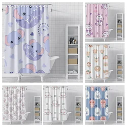 Home decoration shower curtains for bathroom waterproof curtain fabric Modern Nordic style Living Roomcute animal cartoon dogs