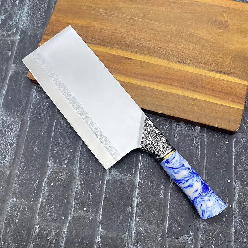 

8 Inch Slicing Knife S90V Powder High-Speed Steel Blade Razor Sharp Cleaver Meat Cutting Vegetables Professional Kitchen Knives