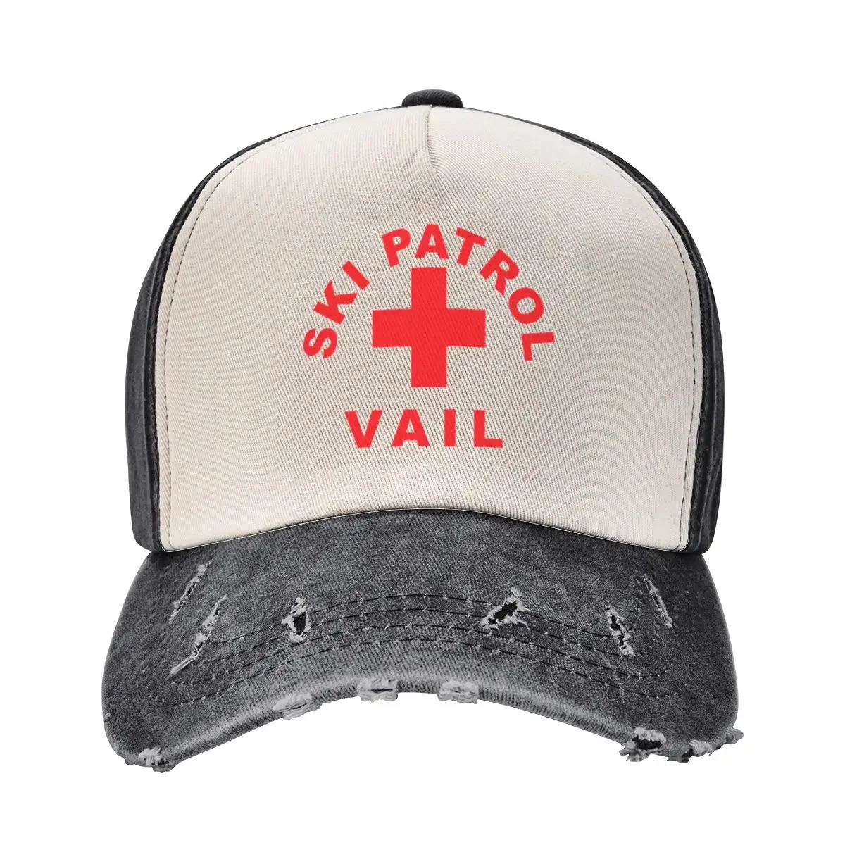 Ski Patrol Vail Baseball Cap Snap Back Hat Luxury Cap Military Cap Man black Women's Golf Wear Men's