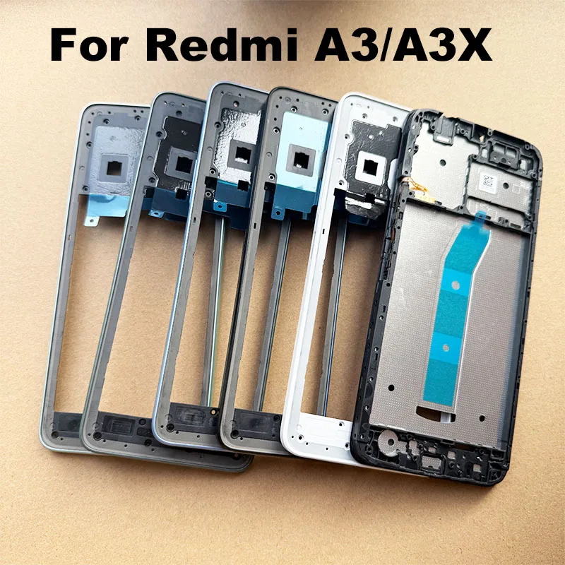 for-xiaomi-redmi-a3-a3x-middle-frame-front-bezel-cover-chassis-housing-back-plate-lcd-holder-replacement