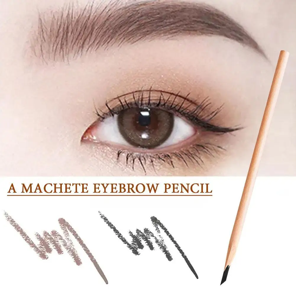 Knife-cut Square Core Eyebrow Pencil For Beginners Wooden Eyebrow Pencil Non-smudging Eyebrow Pencil Enhancers Cosmetics B6S3