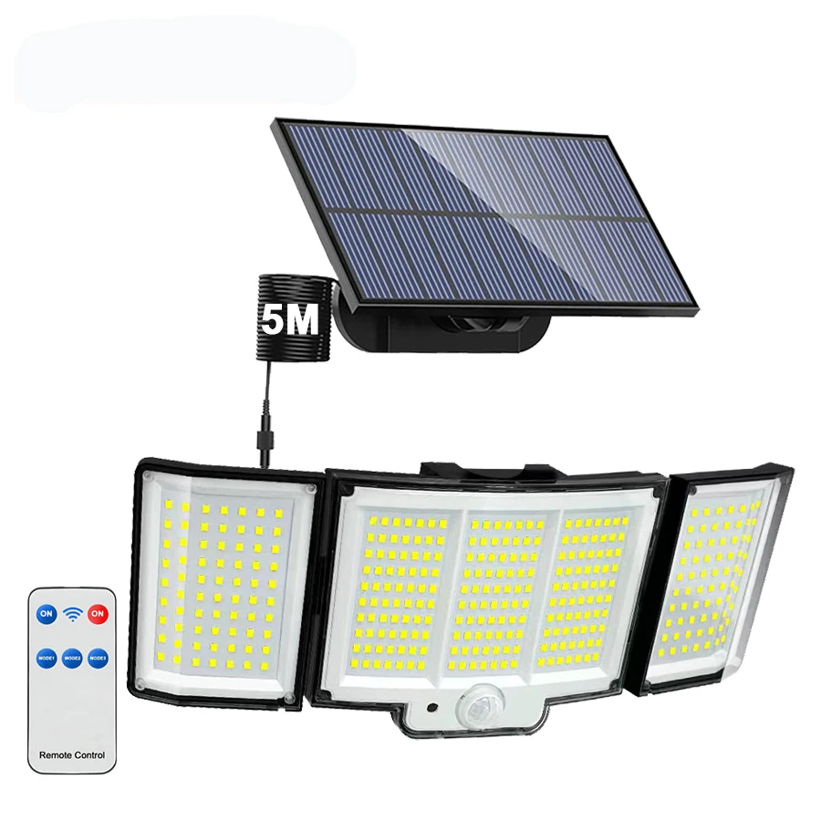 newstyle 238/328 LED Solar Lampe Outdoor 348 Wand Lampe IP65 Wasserdichte Strahler Lampe Motion Sensor Solar 3 Modus Straße Licht garten Dekor 6