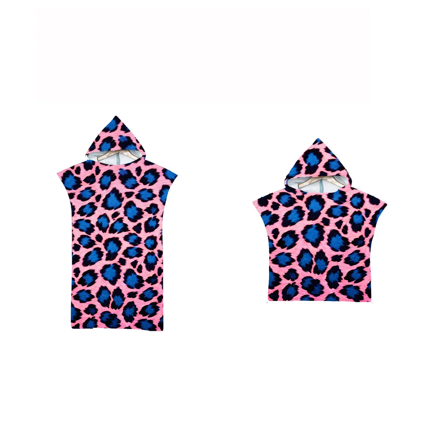 

Leopard Print Hooded Towel, Beach Poncho for Adult and Kid,Lady Girl,Surf Pool Swim Changing Robe,Holiday Gift,Drop Shipping