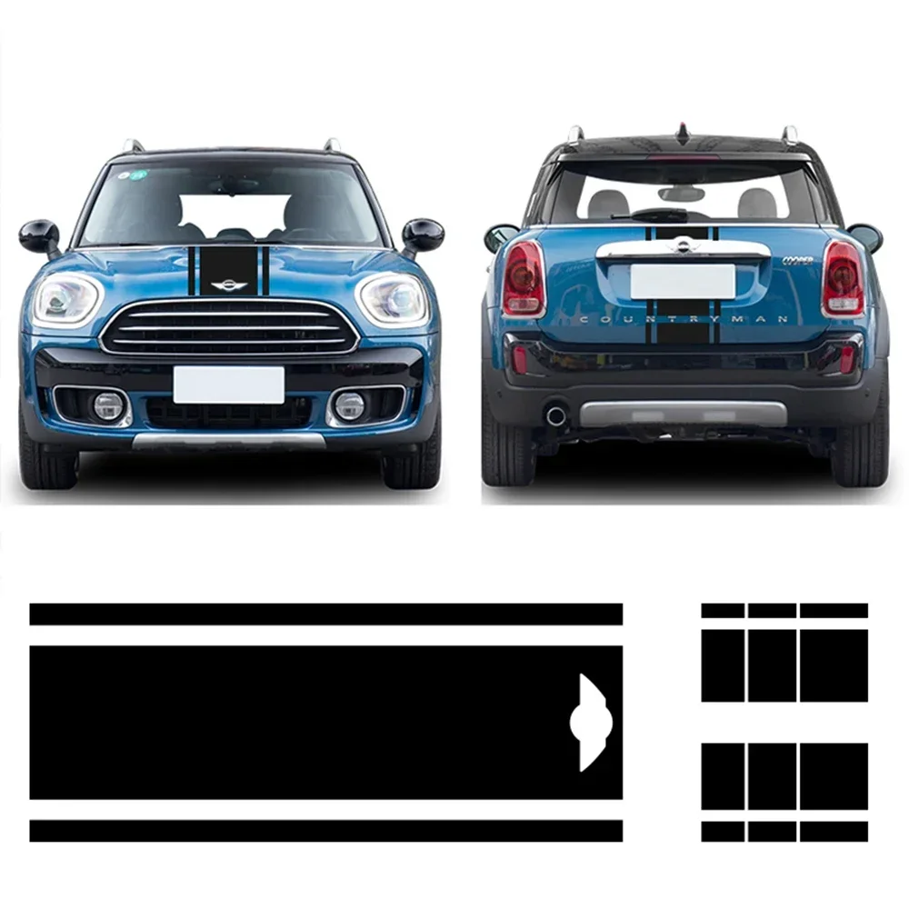 

Car Trunk Stickers Decal Front Head Hood Stripe Sticker For MINI Cooper JCW R55 R56 R60 R61 F54 F55 F56 F60 Countryman Clubman