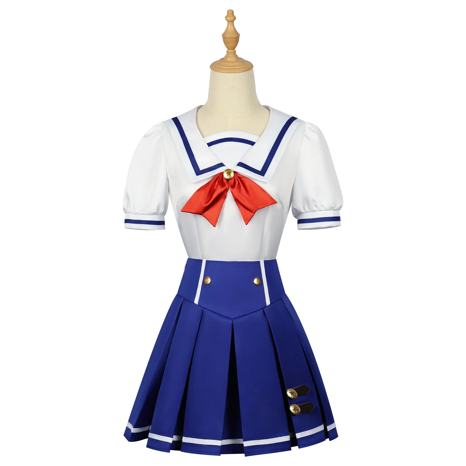 Disfraz de Anime Aikatsu Hoshimiya Ichigo, vestido escolar, traje de uniforme de verano, traje de juego de rol para fiesta de Halloween para niñas adultas