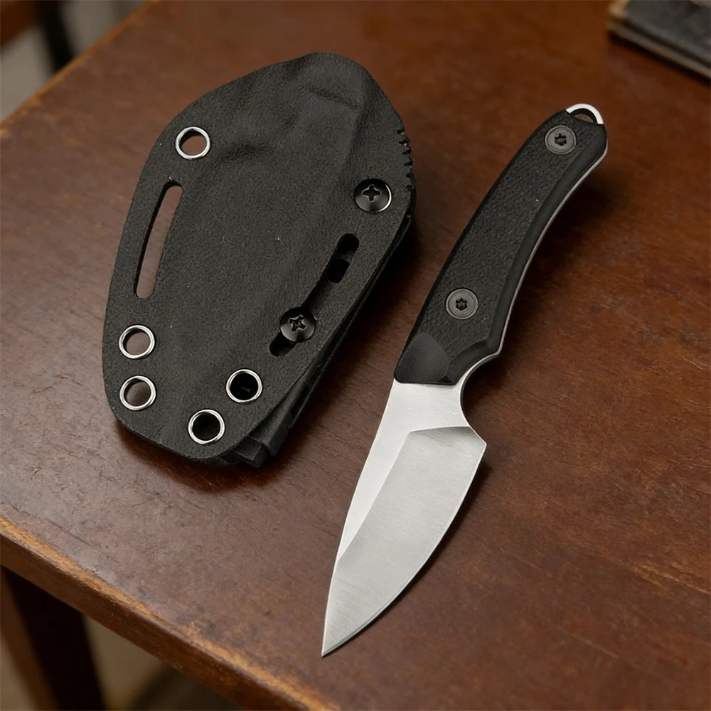 

Нож BK 662 EDC с фиксированным клинком для активного отдыха, сталь 5Cr13MoV, рукоять из нейлонового волокна, для кемпинга, выживания, походов, портативный, с ножнами