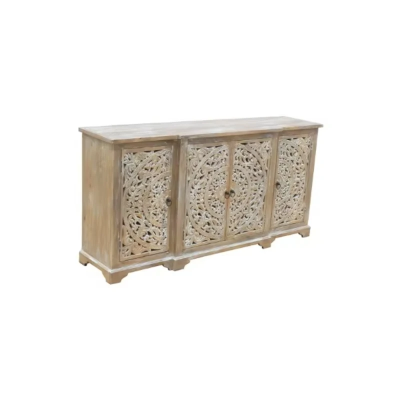 Sideboard engraving design imitation old veneer back MDF