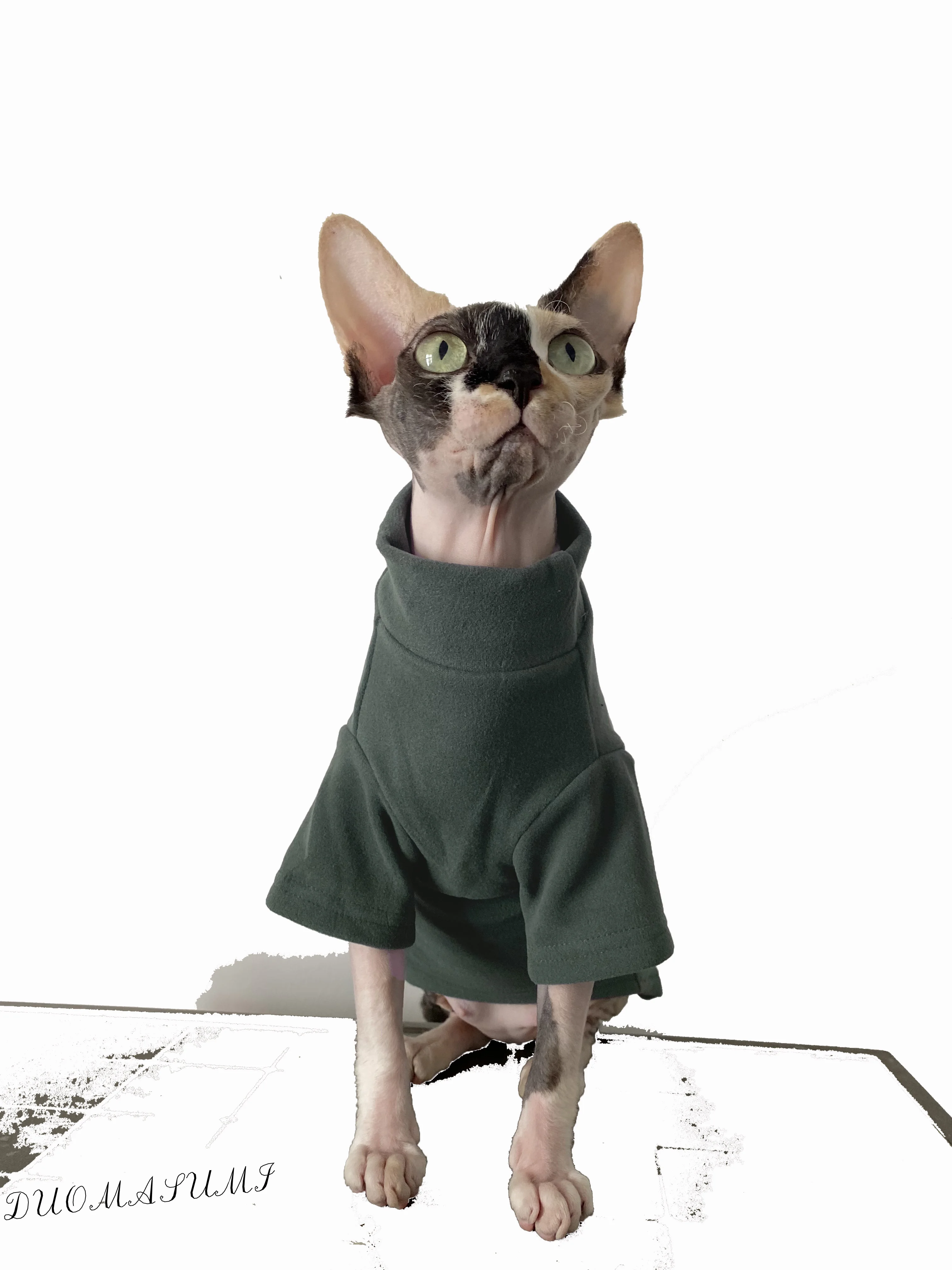 DUOMASUMI-Sphynx Cat Clothes, Baby-Fabric, Sphinx Bottoming Shirt, Hairless Cat Clothing, Pet Apparel, Cornish Devon Clothes