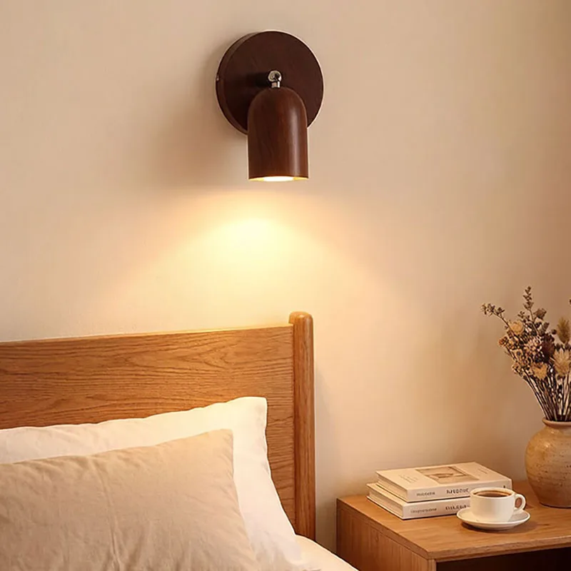 Exposed Ceiling Lights Spotlights Dimmable Wall Lights For Cream-Style Homes Bedside Lamps For Bedrooms And Background Light