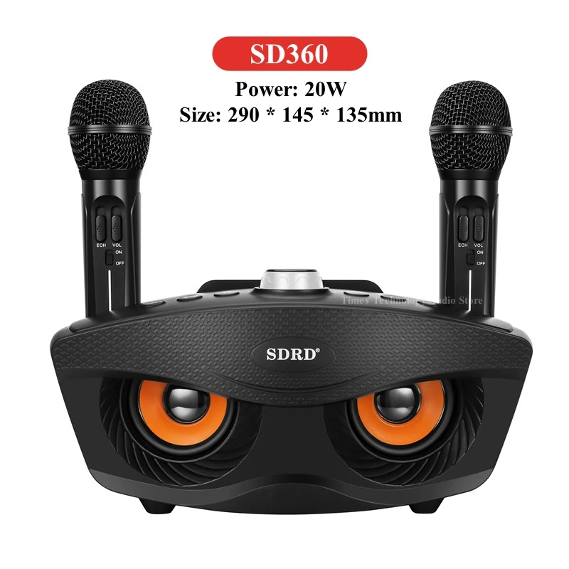 D230 SDRD ホームカラオケ SD-306Plus ワイヤレス 家庭用 Sd306plus-プロのカラオケマシン,デュアルマイク付きBluetooth