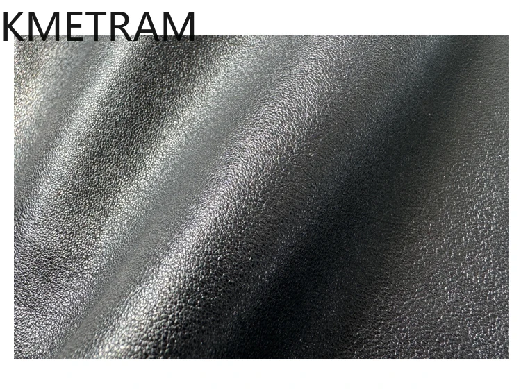 KMETRAM 100% Giacca in pelle di pecora naturale di media lunghezza Trench casual 2025 Autunno Giacca in vera pelle Donna ropa mujer