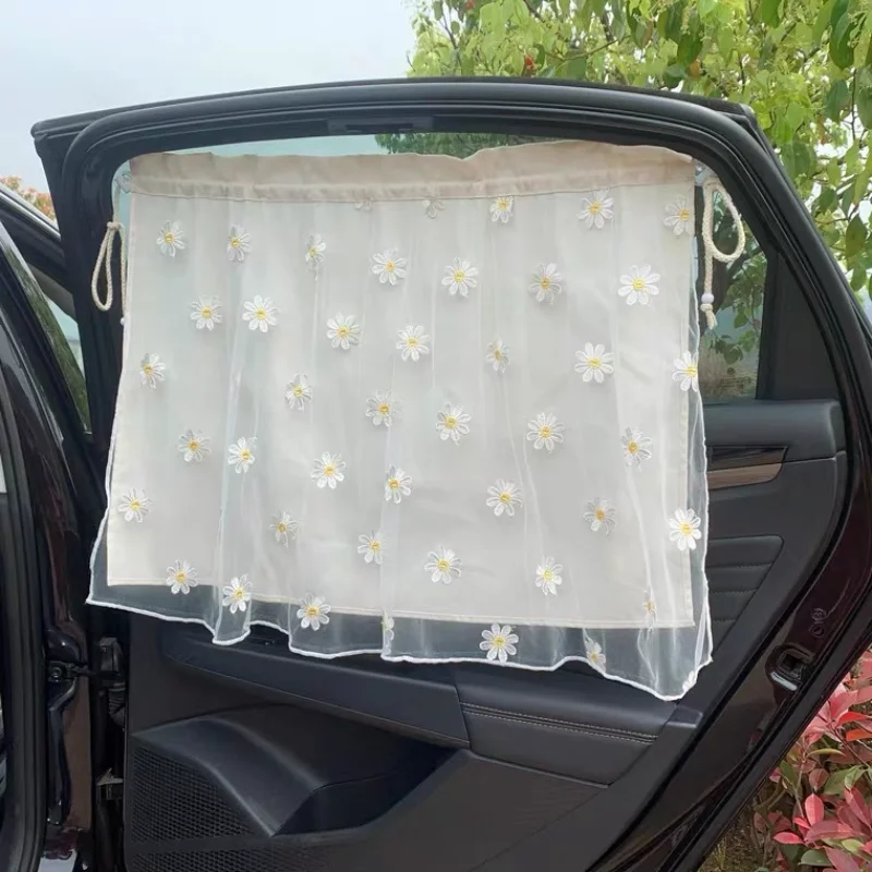 Double-layer Car Curtains UV Protection For Kid Baby Children Car Interior Side Sun Shade Cover Sun Blocker Window Films For Car