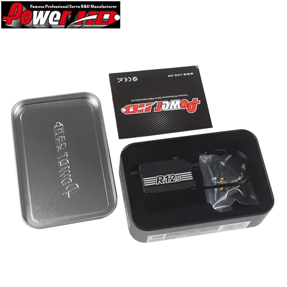 

Power HD R12S 12KG High Torgue Brushless Matel Gear Servo 6.0 ~ 8.4V for Rc 1/10 Electric Car DIY Accessories