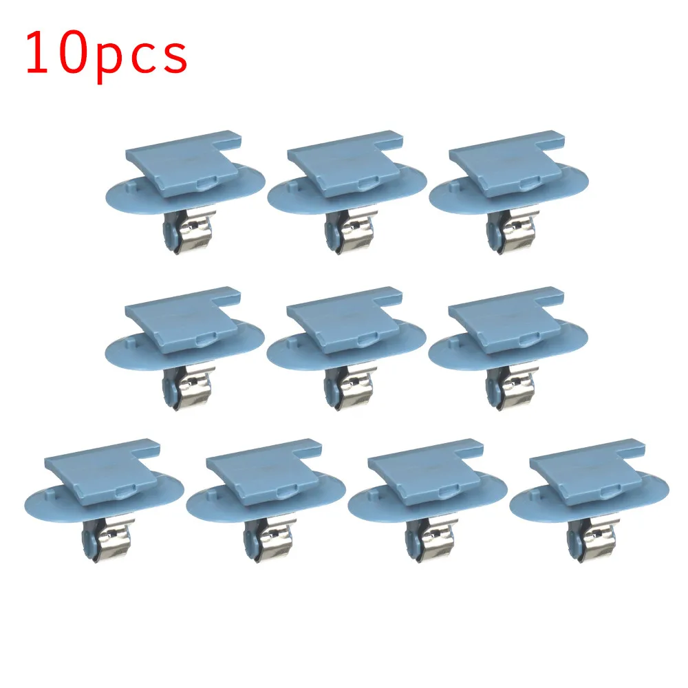 10Pcs Tailgate Boot Pillar Trim Panel Clips For For Opel Blue Plastic Interior Fastener Clips