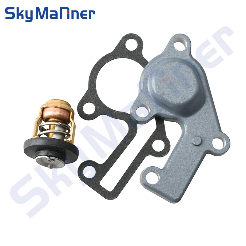 Zestaw pokrywy termostatu 682-12413 6E5-12411 do silnika zaburtowego Yamaha 2T 9.9HP 15HP Parsun T15-04000004 Hidea Seapro HDX