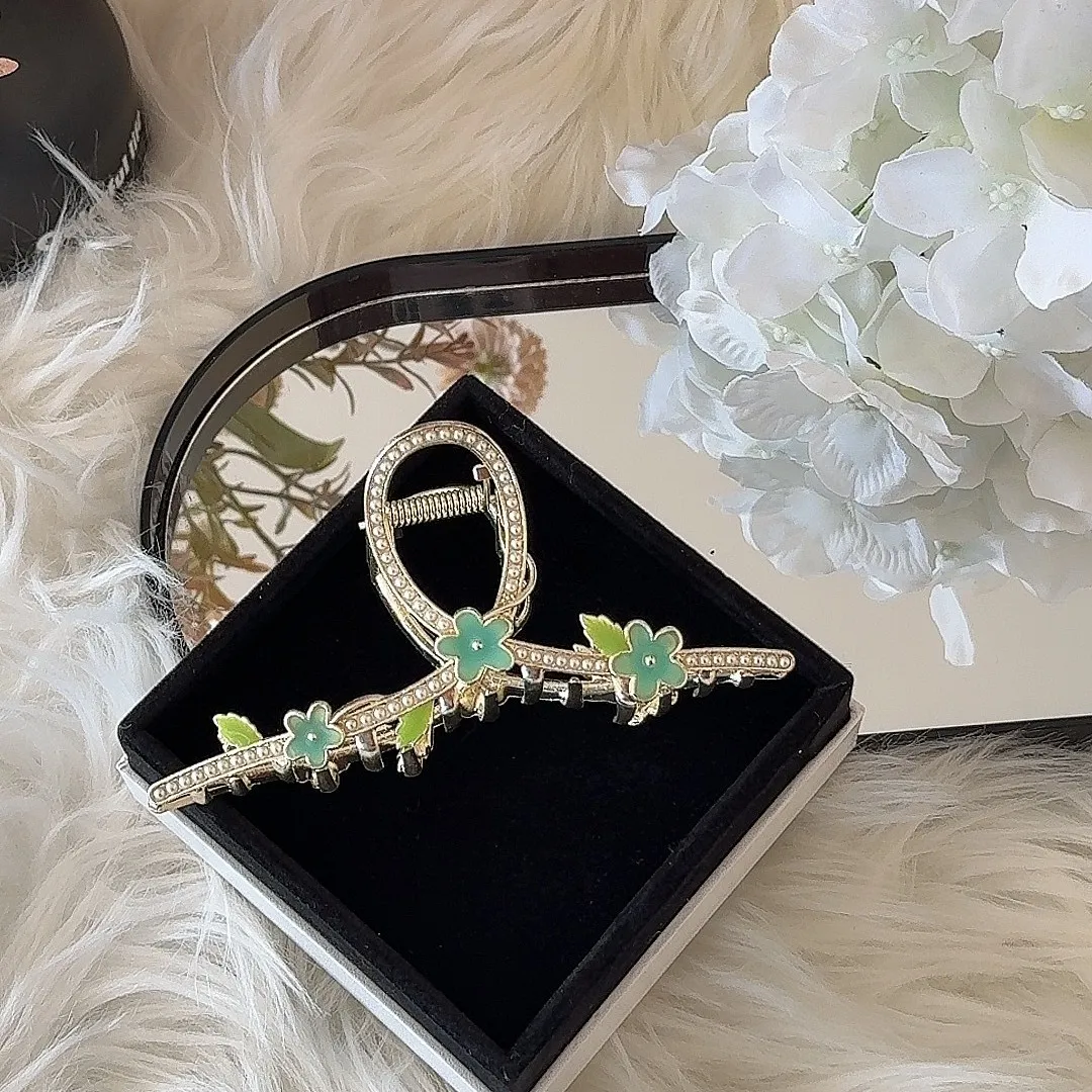 Blumen-Haarklammer für Frauen Hochsteckfrisur Dutt Pferdeschwanz-Halter Große Haarklammer für DIY-Haarstyling-Zubehör – Detail 20