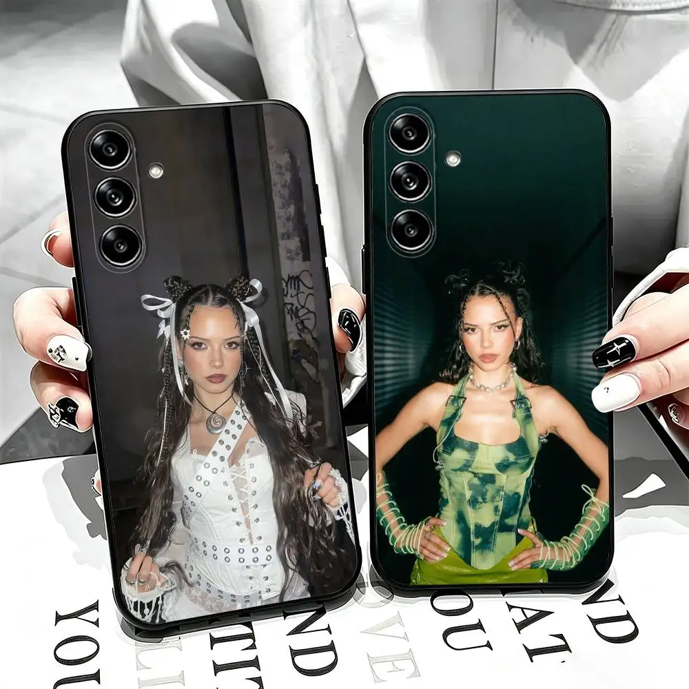 Nina Chuba S-Singer Phone Case For Samsung Galaxy A73,A72,A71,A70,A53,A52,A51,Soft Silicone Black Cover
