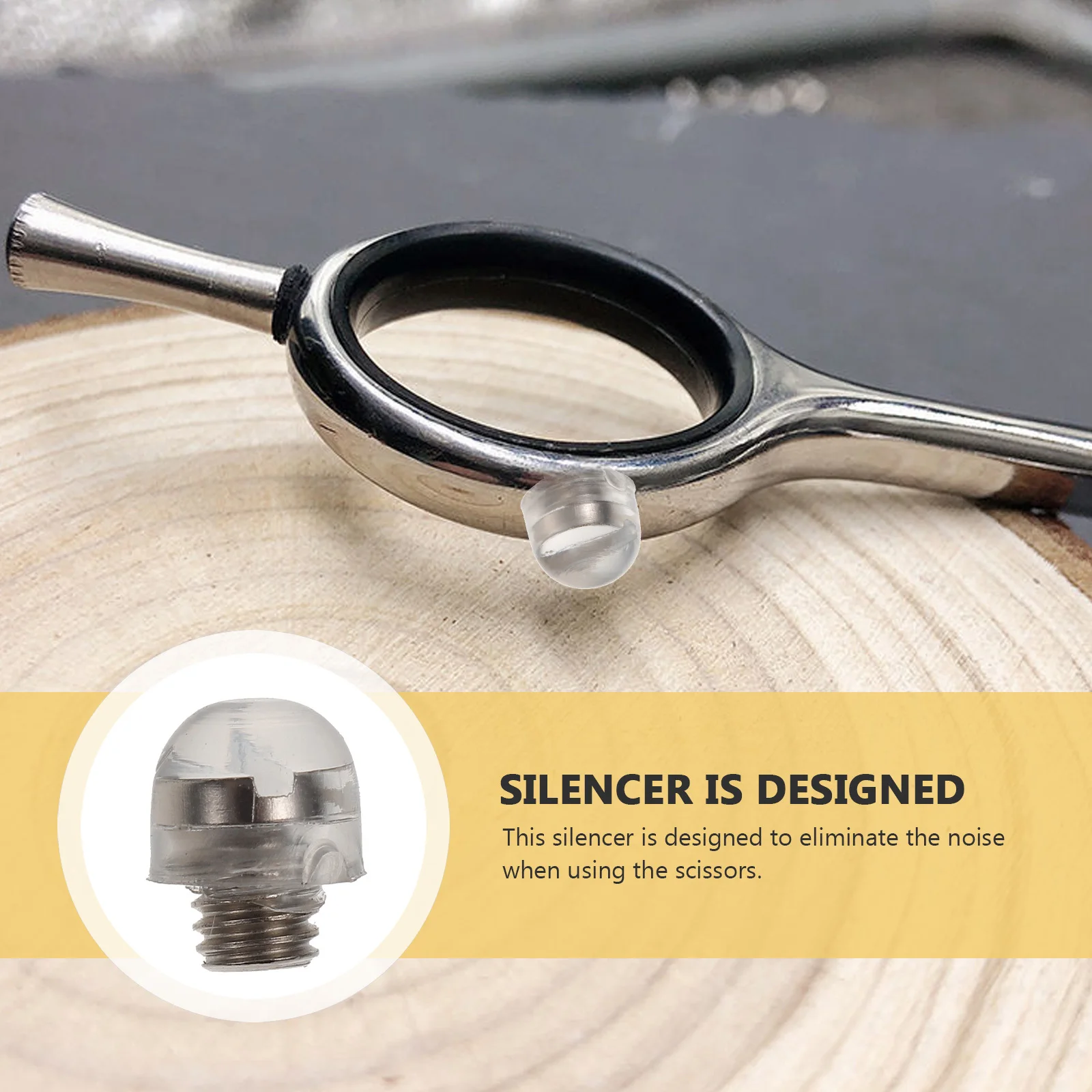 

10Pcs Scissor Silencers Premium Metal Noise Reducing Muffler for Hairdressing and Pet Haircutting Replacement Parts Sturdy