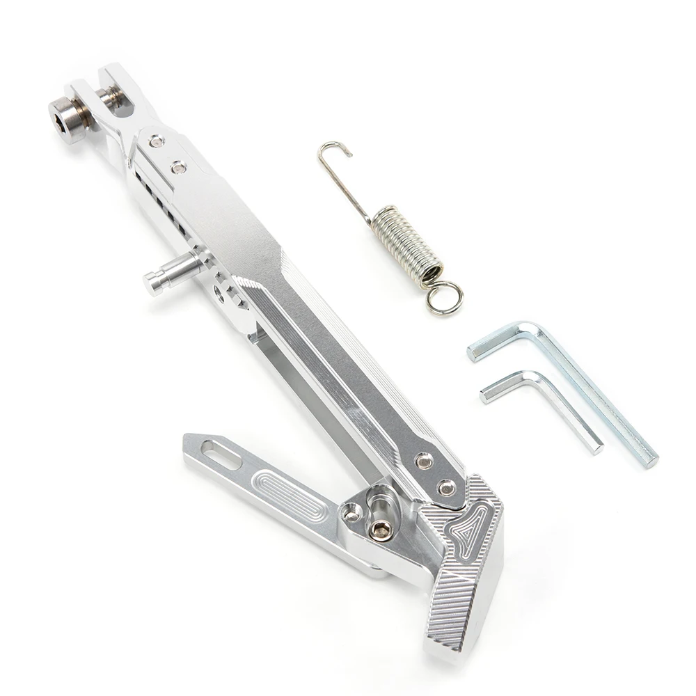 Adjustable CNC Metal Motorcycle Foot Bracket Kick Side Bracket Durable Corrosion Resistant Bracket Motorcycle Stand