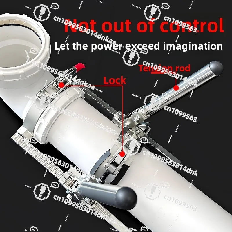 PP Silent Pipe Tensioner Socket Pipe Installation Tools Drain Pipe Puller Tensioner Tensioner Pusher