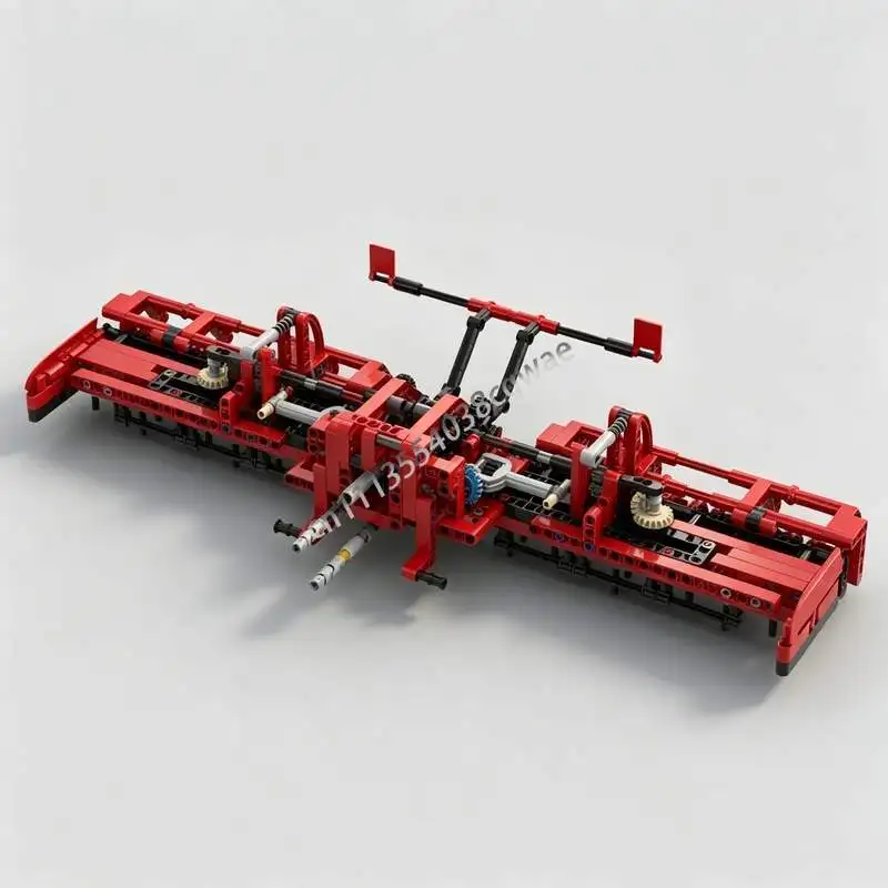 641 деталь, Модель сельскохозяйственной техники Power Harrow, Конструктор MOC, Сборные блоки для самостоятельной сборки, Креативная фермерская машина, Популярная игрушка-подарок