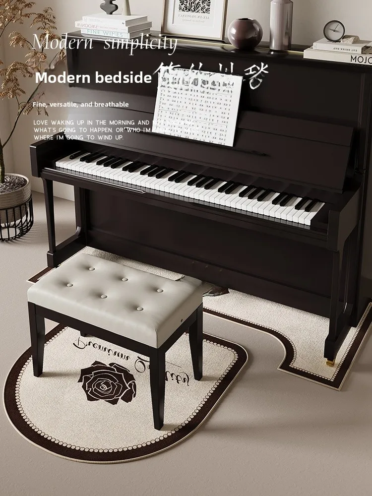 

Thiened Piano Bench Noise Reduction Mat Home Use Anti-Slip Carpet Piano Special Sound Insulation Mat o Absorption Plant...