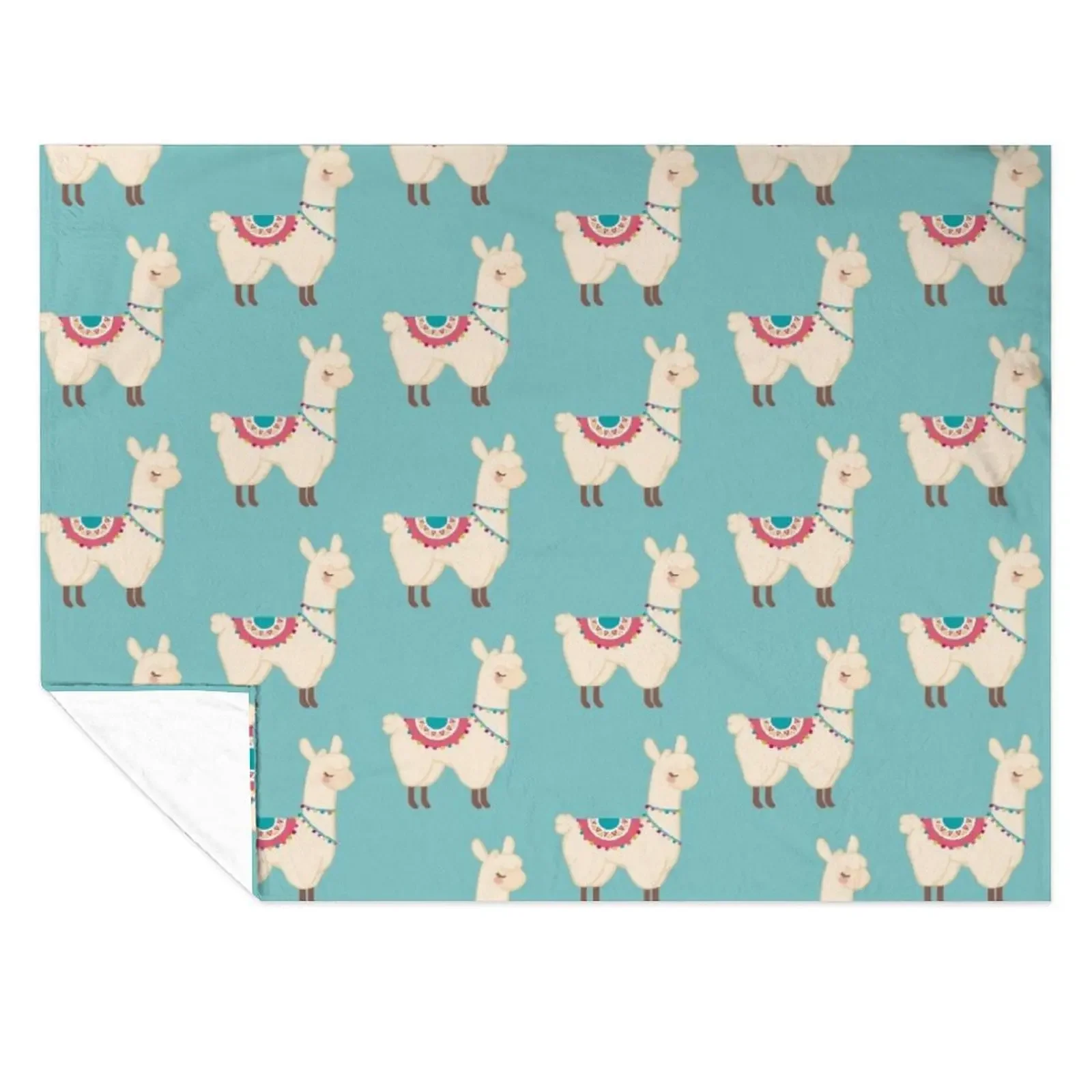 

Llama Throw Blanket Furrys Hairy Camping decorative Blankets