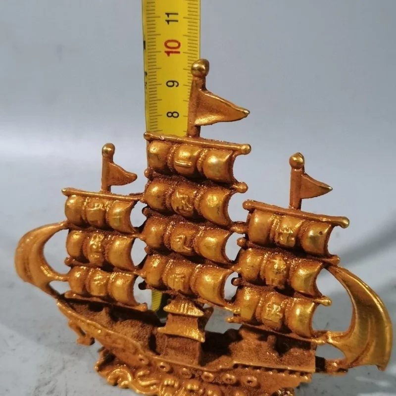 Sailing Boat Gilding Decoration Metal Craft Gift Decoration Small Gold Boat Office Decorations Decoration