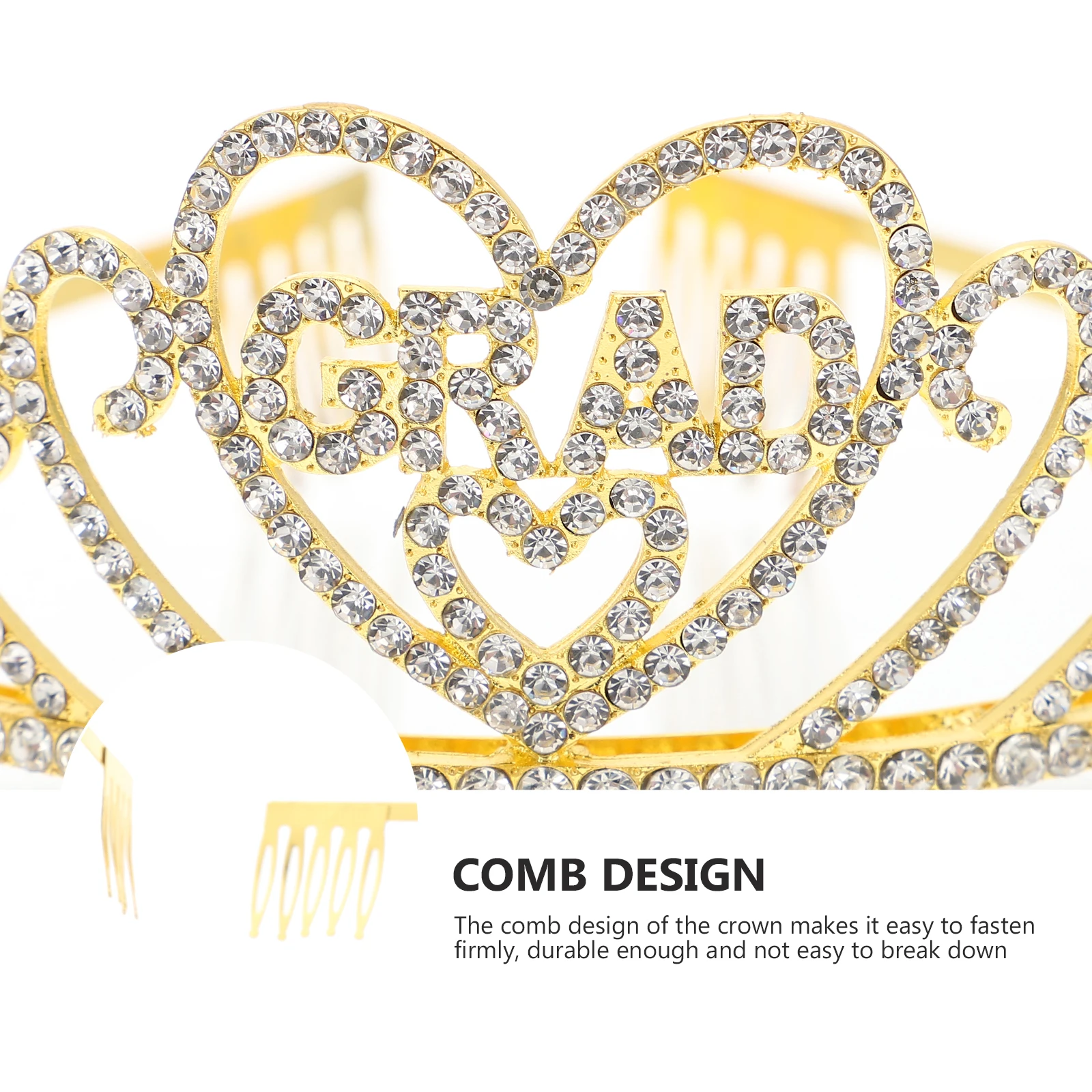 

1set Graduation Headband Sash Party Accessory Alloy Costume Hair Decor Sash Kit Light Attractive Graduation Party