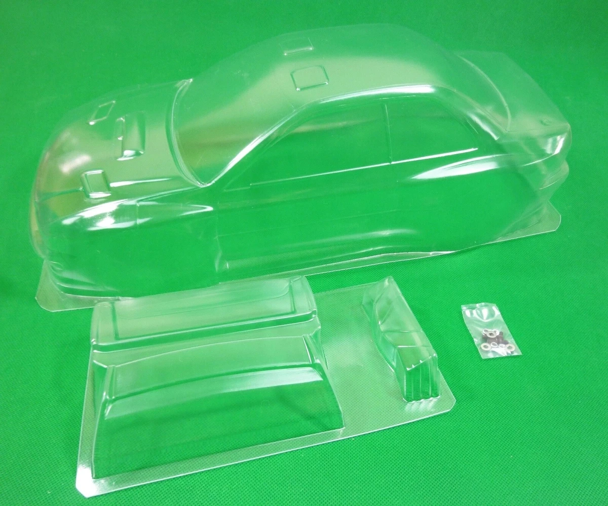 

Корпус для радиоуправляемой раллийной машины в масштабе 1:10 из прозрачного поликарбоната для шасси Tamiya TT02, 257 мм