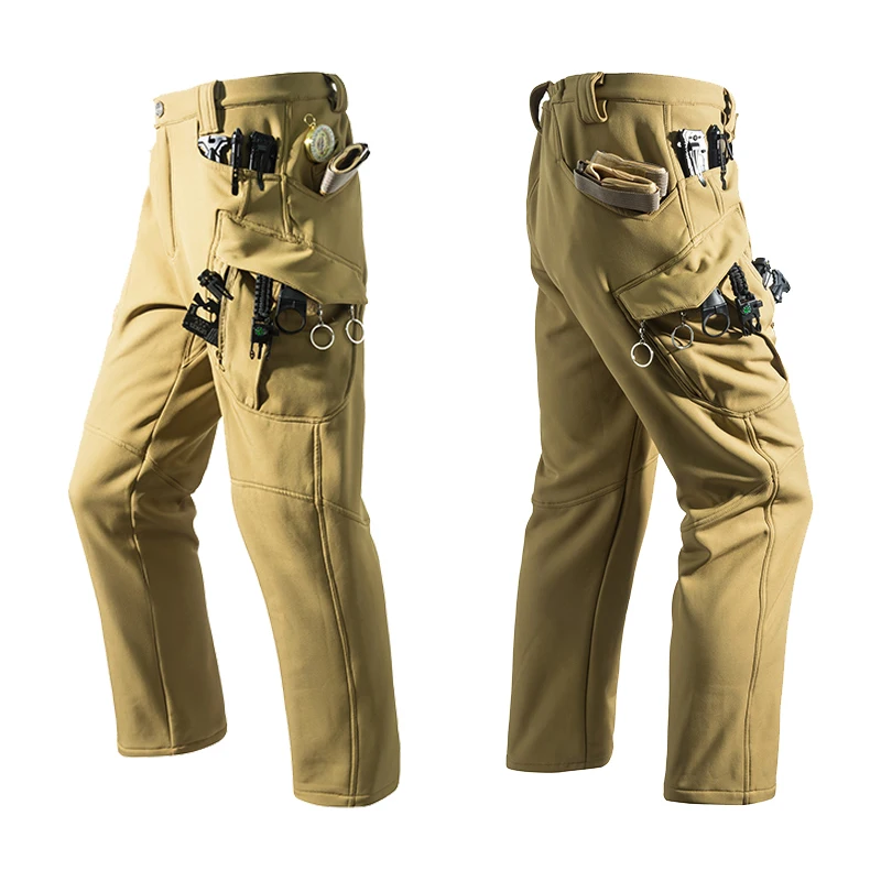 Herren City Gargo Winter Taktische Haifischhautjacken Wanderhose Angeln Klettern Trekking Lässige Jagd Campinghose M-5XL – Detail 28