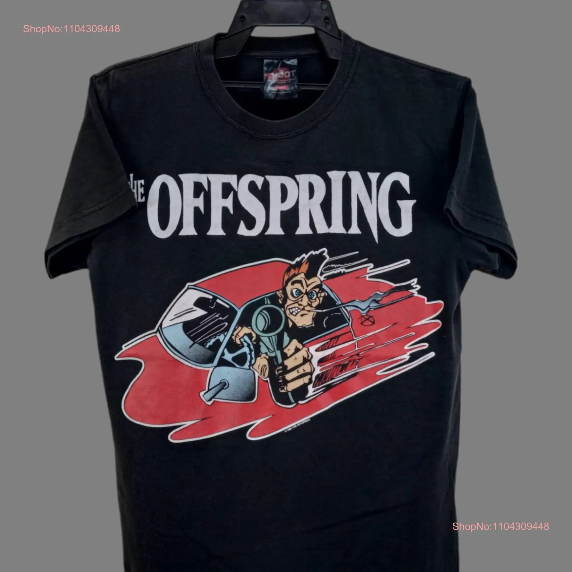 Vintage The OFFSPRING American Rock Band Small Black T Shirt Tour Music Punk Skate Pop Alternative Size S