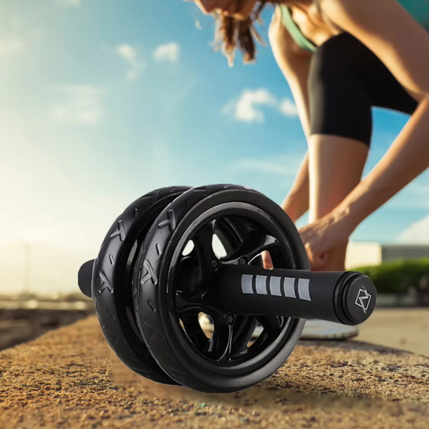 

Exercise Wheel No Noise Abdominal Training Roller Wear-Resistant Core Strength Training Roller Gym Strength Workout