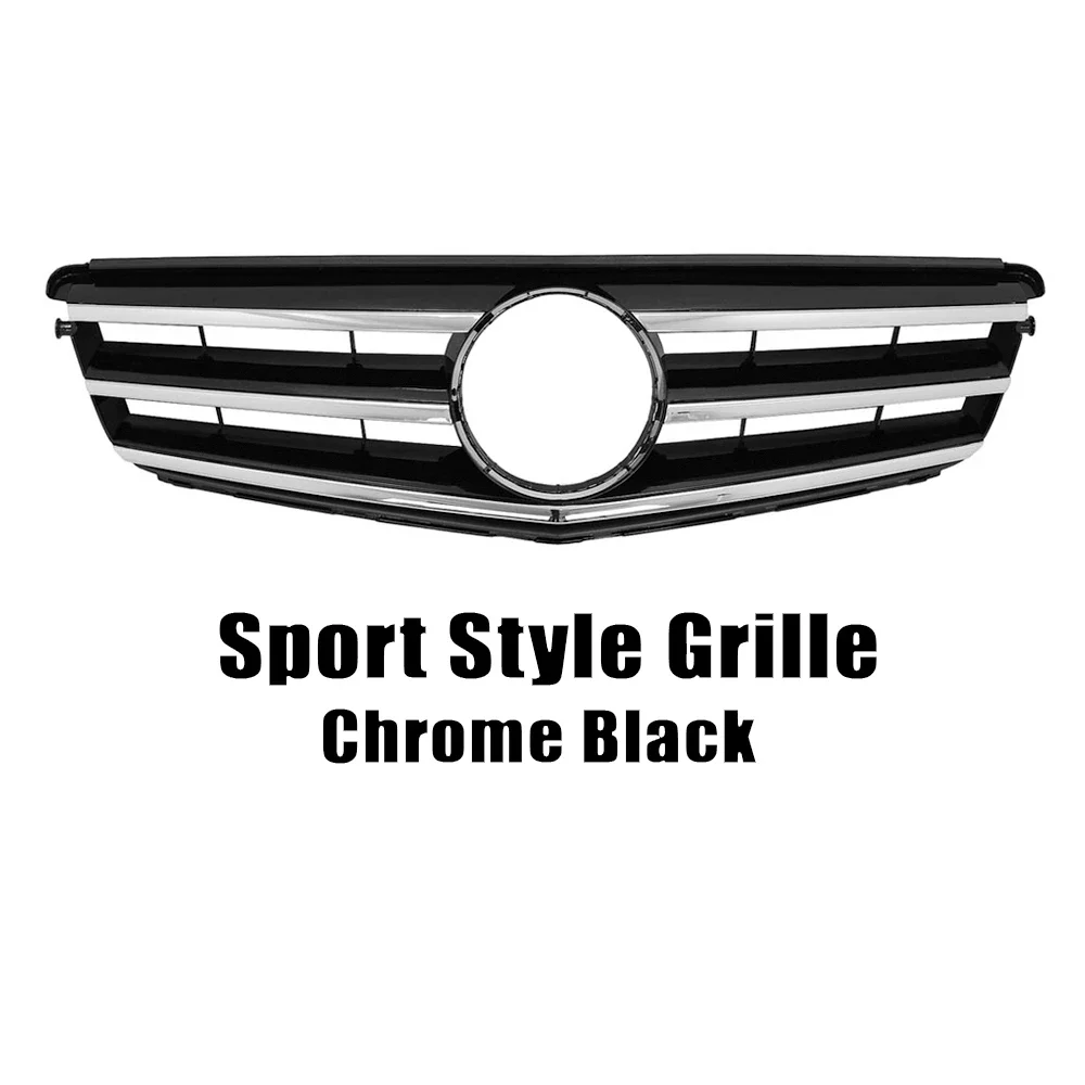XVIP Voor Mercedes W204 Grille Benz C-Klasse C204 S204 2007-2014 C180 C200 C250 C300 C350 Diamond AMG GT Stijl Voorbumper Grille