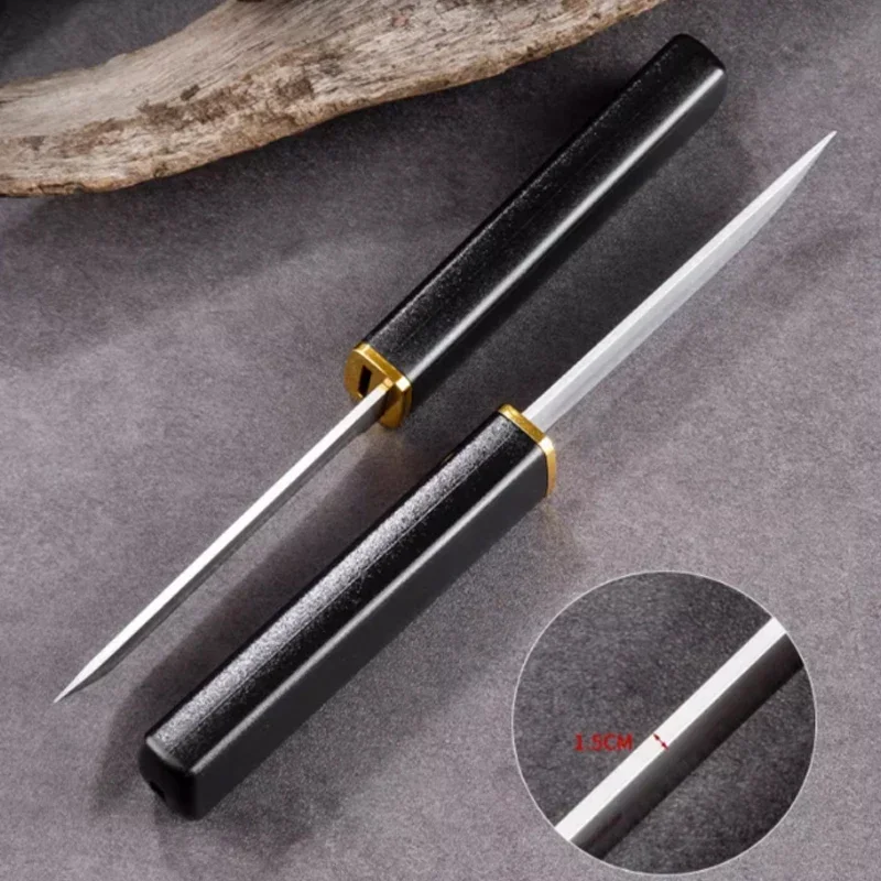 PLYS stainless steel knife portable high hardness fruit knife, dragon and phoenix double knife mandarin duck son mother knife