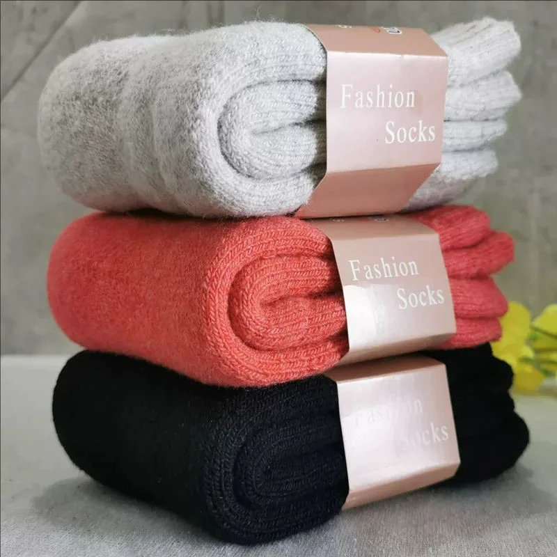 Thick Towel Socks for Women Wool Sock Man's Outdoor Sports Long Sock Cold Resistant Frost Proof Snow Socks for Man Gift