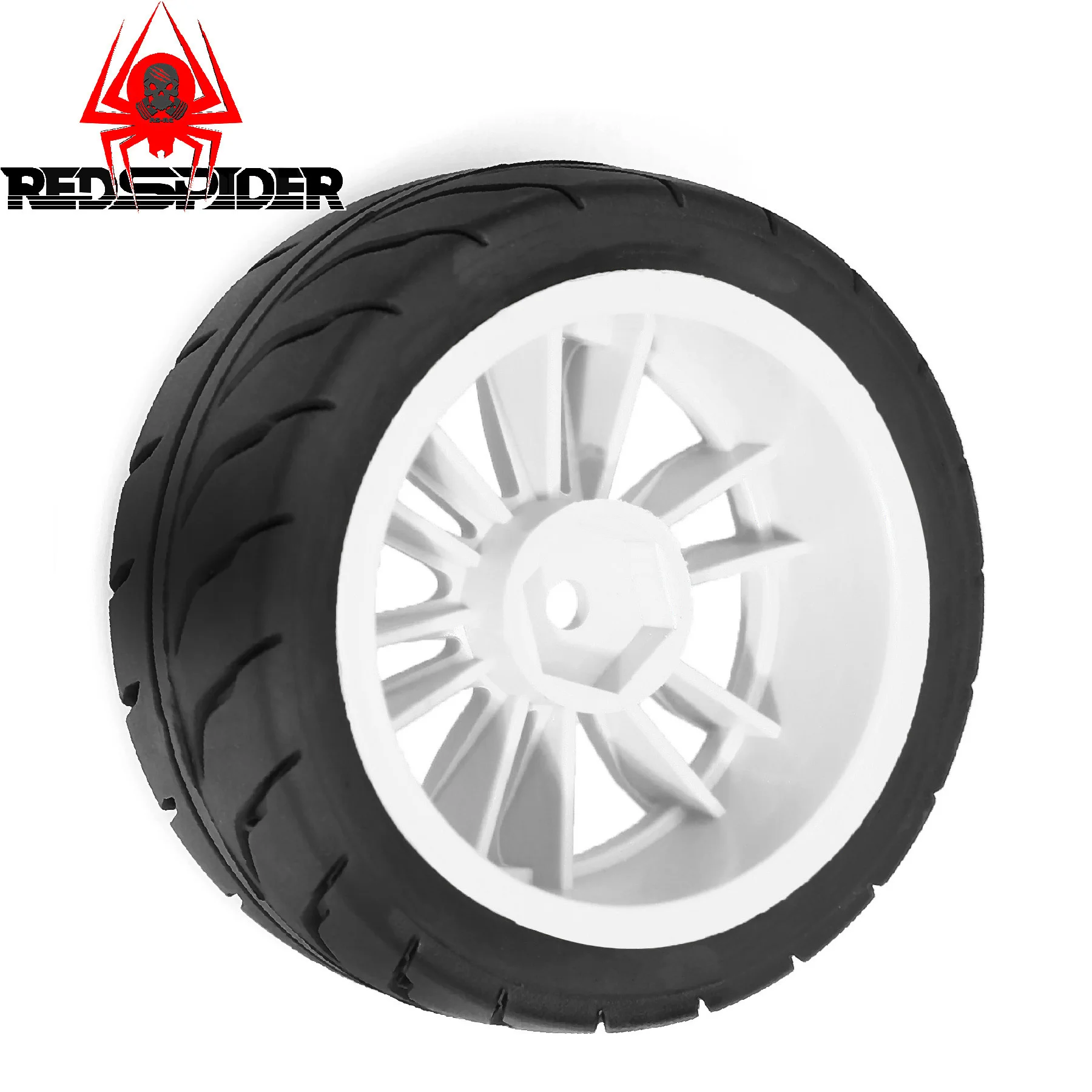 4 stuks OD 68mm Rubber Wiel 12mm Hex voor Tamiya TT01 TT01E TT02 TT02B TA06 XV01 XV02 PTG-2 1/10 RC Racewagen Upgrade Onderdelen