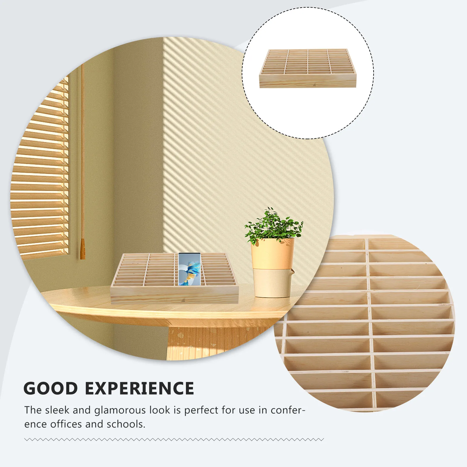 

Cover Mobile Phone Storage Box Office Phones Really Wooden Cell Classroom Organizer