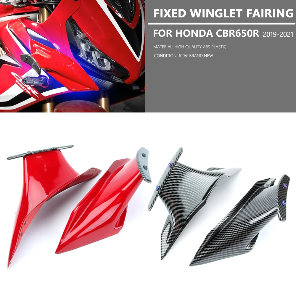 

For Honda CBR650R Motorcycle Wing Protection Cover Kit Fixed Winglet CBR 650R 2019-2023 Fairing Winglets Aerodynamic Wing cbr650