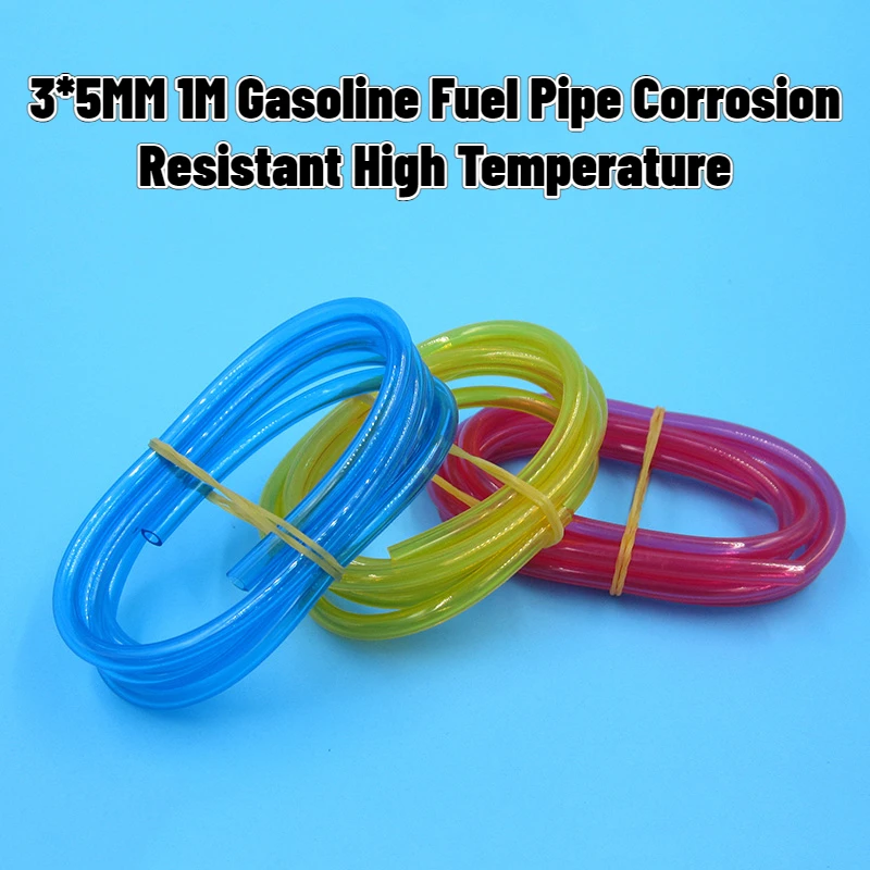 3*5mm 1M Heavy Hammer Gas Oil Pipe Tube/Petrol Fuel Line Corrosion Resistant High Temperature RC Gasoline Engine Fuel Tank Parts