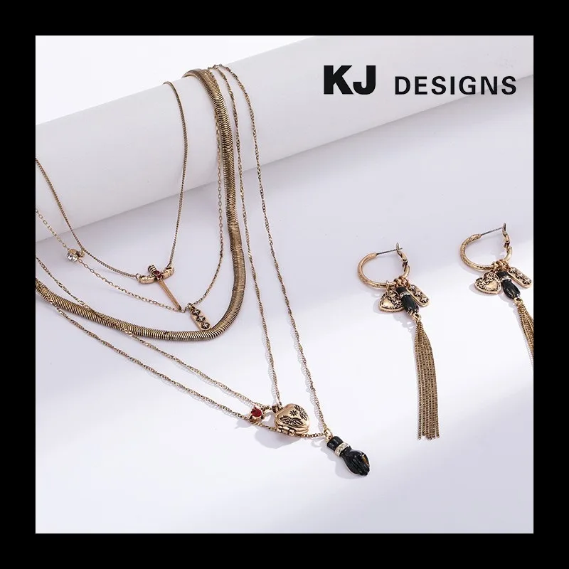 

Хэллоуин Ведьма Таинственная Энергия Многорядное Укладка Носить Ожерелье Ожерелье Женское Ожерелье с Подвеской