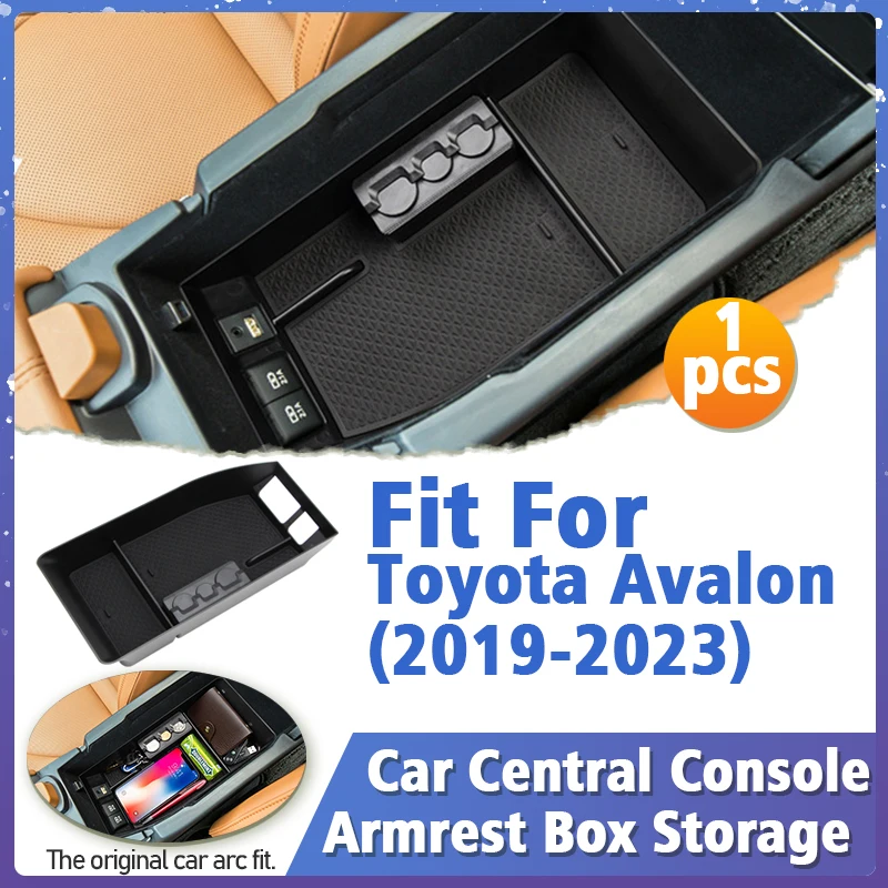 

Car Armrest Storage Box For Toyota Avalon 2019 2020 2021 2022 2023 Central Console Glove Tray Interior Accessories