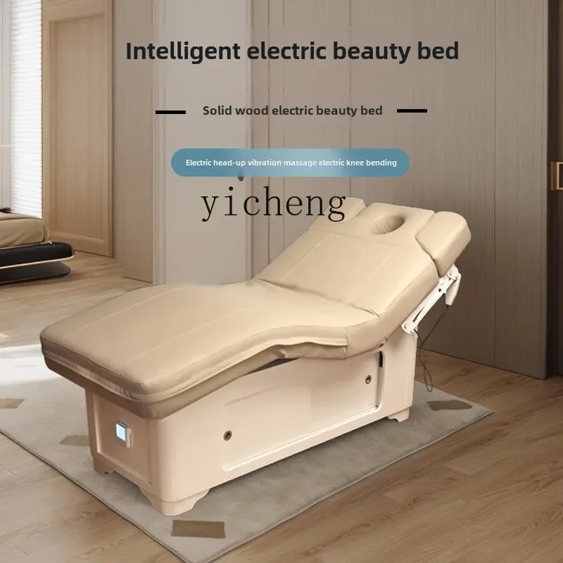 XL electric beauty bed beauty salon special massage bed physiotherapy bed electric solid wood