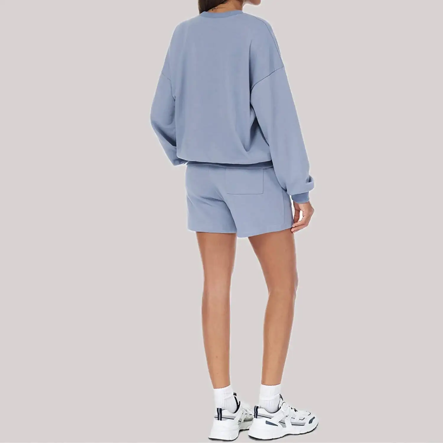 

Yoga PCS Winter Casual Sports For High Waist Wide Legs Long Sleeves Running Leisure Women Fiess Set