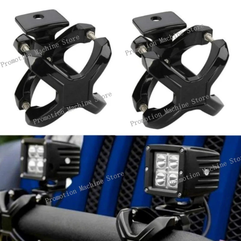 

Регулируемый монтажный кронштейн для автомобильного светодиодного рабочего освещения, 2-дюймовый 3-дюймовый круглый бычок, крепление на бампер, трубка, зажим, держатель для бездорожья RV